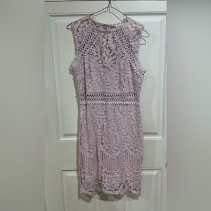 Lavender and lace size M dress